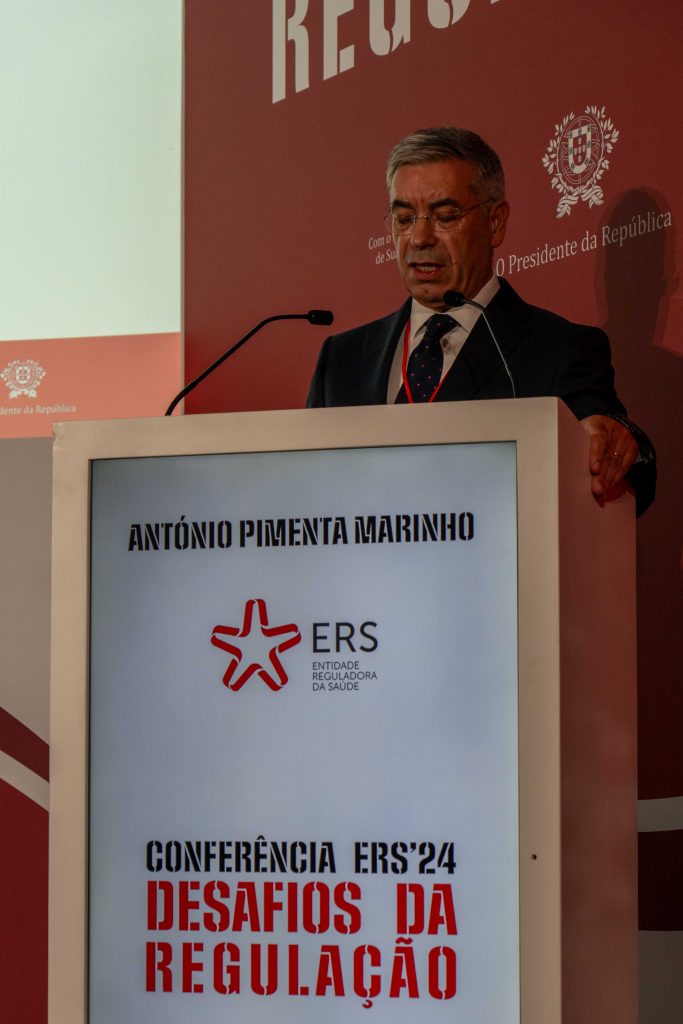 António Pimenta Marinho, Presidente do Conselho de Administração da Entidade Reguladora da Saúde , a discursar na conferência ERS'24